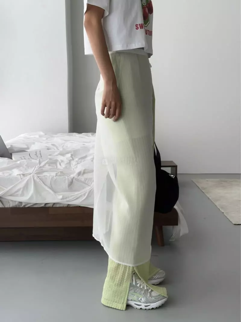 Ginger - Korean Women Fashion - #momslook - Chiffon Wrap Skirt - 5