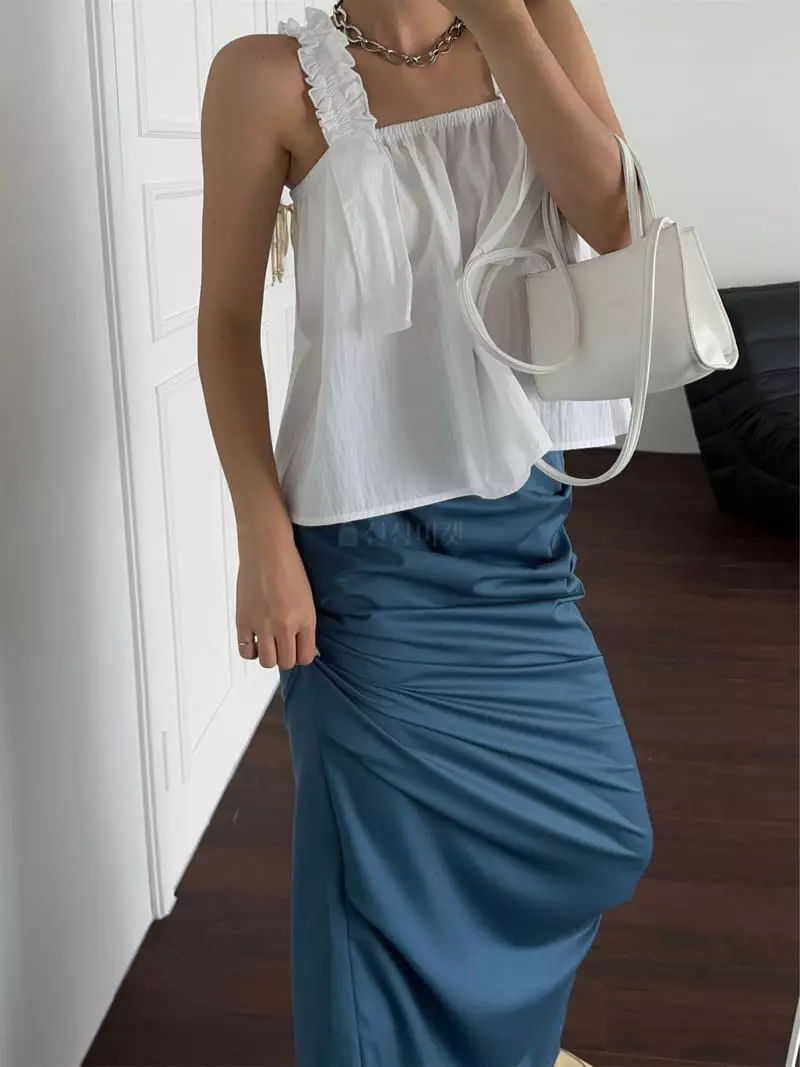 Ginger - Korean Women Fashion - #momslook - Ruffle Sleeveless - 11