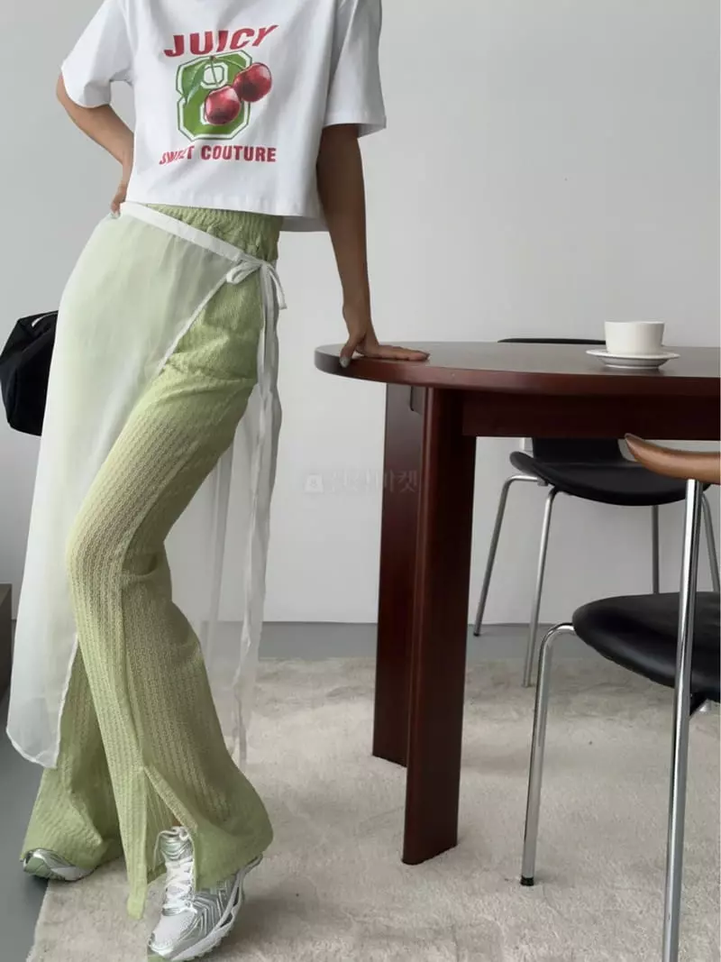 Ginger - Korean Women Fashion - #womensfashion - Chiffon Wrap Skirt - 2