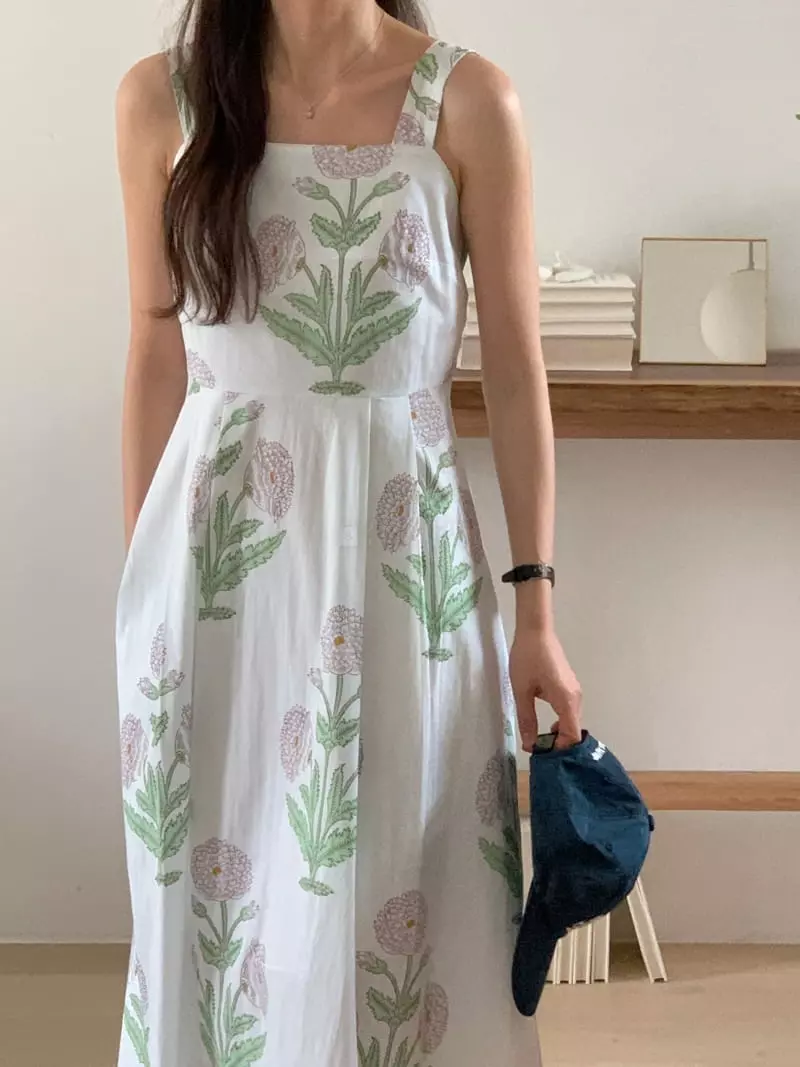 Gracia - Korean Women Fashion - #momslook - Flower One-piece - 10