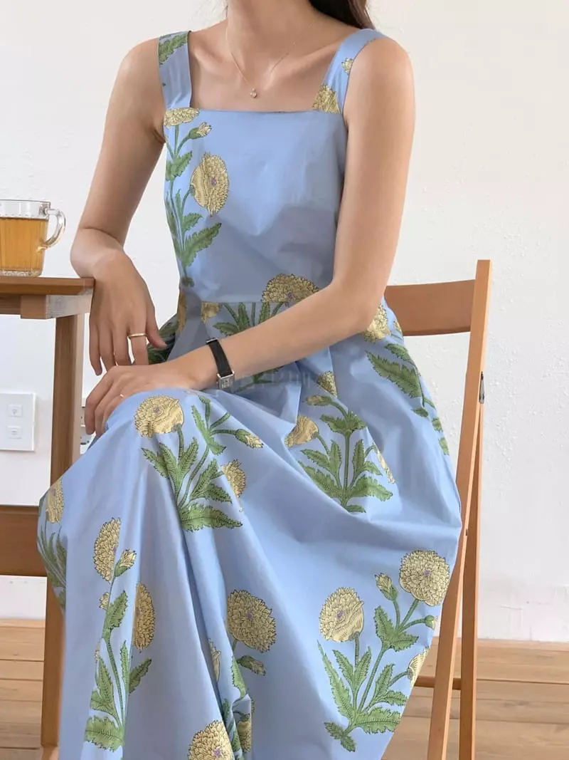Gracia - Korean Women Fashion - #restrostyle - Flower One-piece - 5