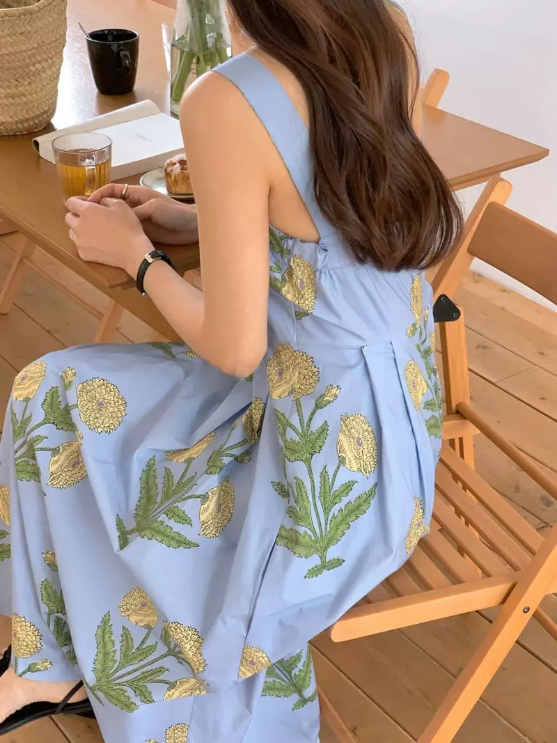 Gracia - Korean Women Fashion - #romanticstyle - Flower One-piece - 6