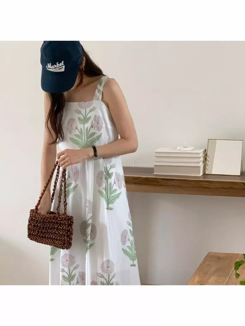 Gracia - Korean Women Fashion - #shopsmall - Flower One-piece - 7