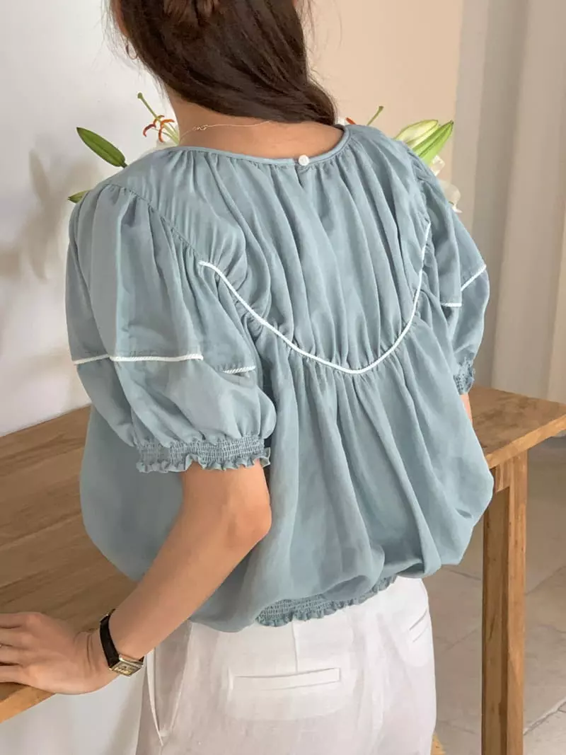 Gracia - Korean Women Fashion - #vintagekidsstyle - Talking Blouse - 2