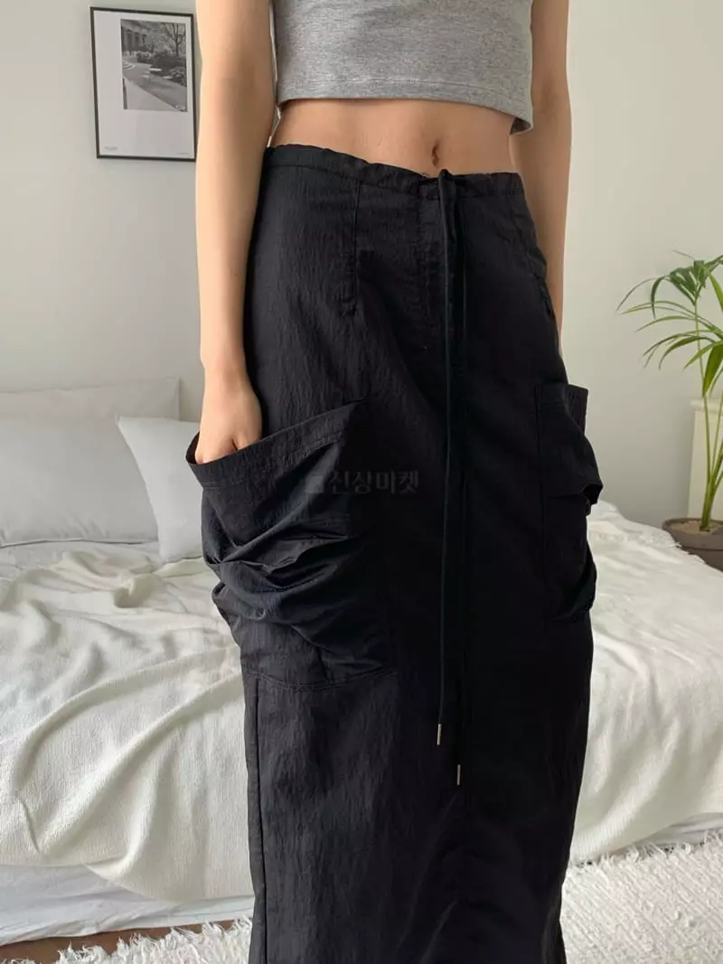 Greek - Korean Women Fashion - #momslook - Cowl Maxy Skirt - 8