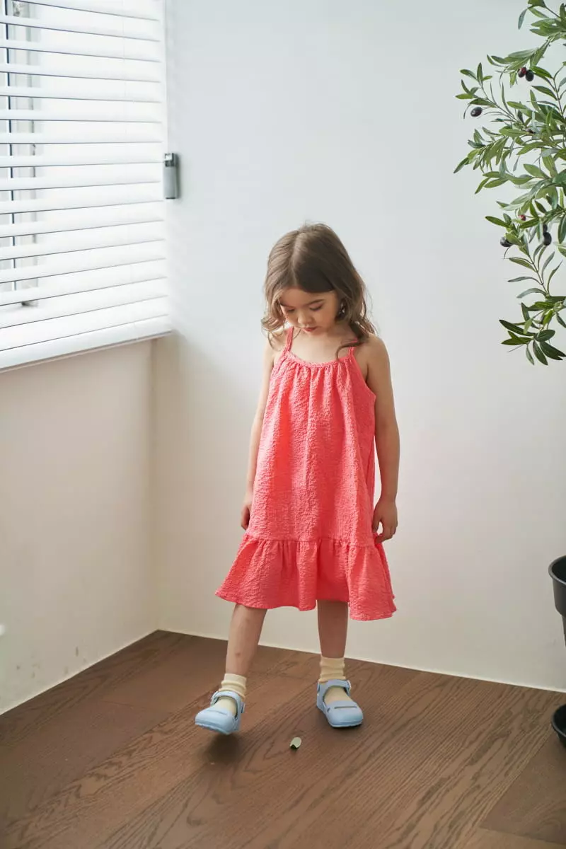 Green Tomato - Korean Children Fashion - #Kfashion4kids - String Sleeveless One-piece - 2