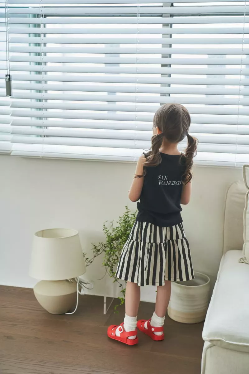 Green Tomato - Korean Children Fashion - #Kfashion4kids - Streips Skirt