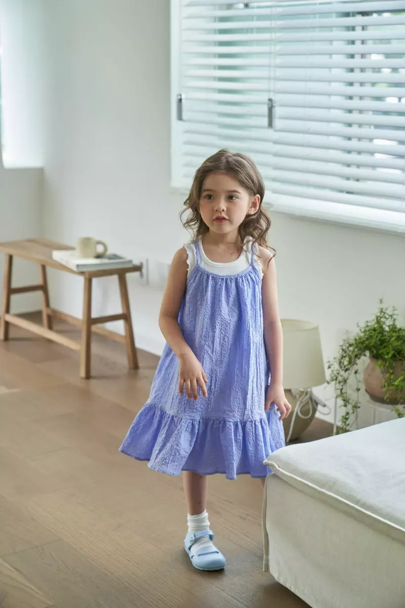 Green Tomato - Korean Children Fashion - #childofig - String Sleeveless One-piece - 7