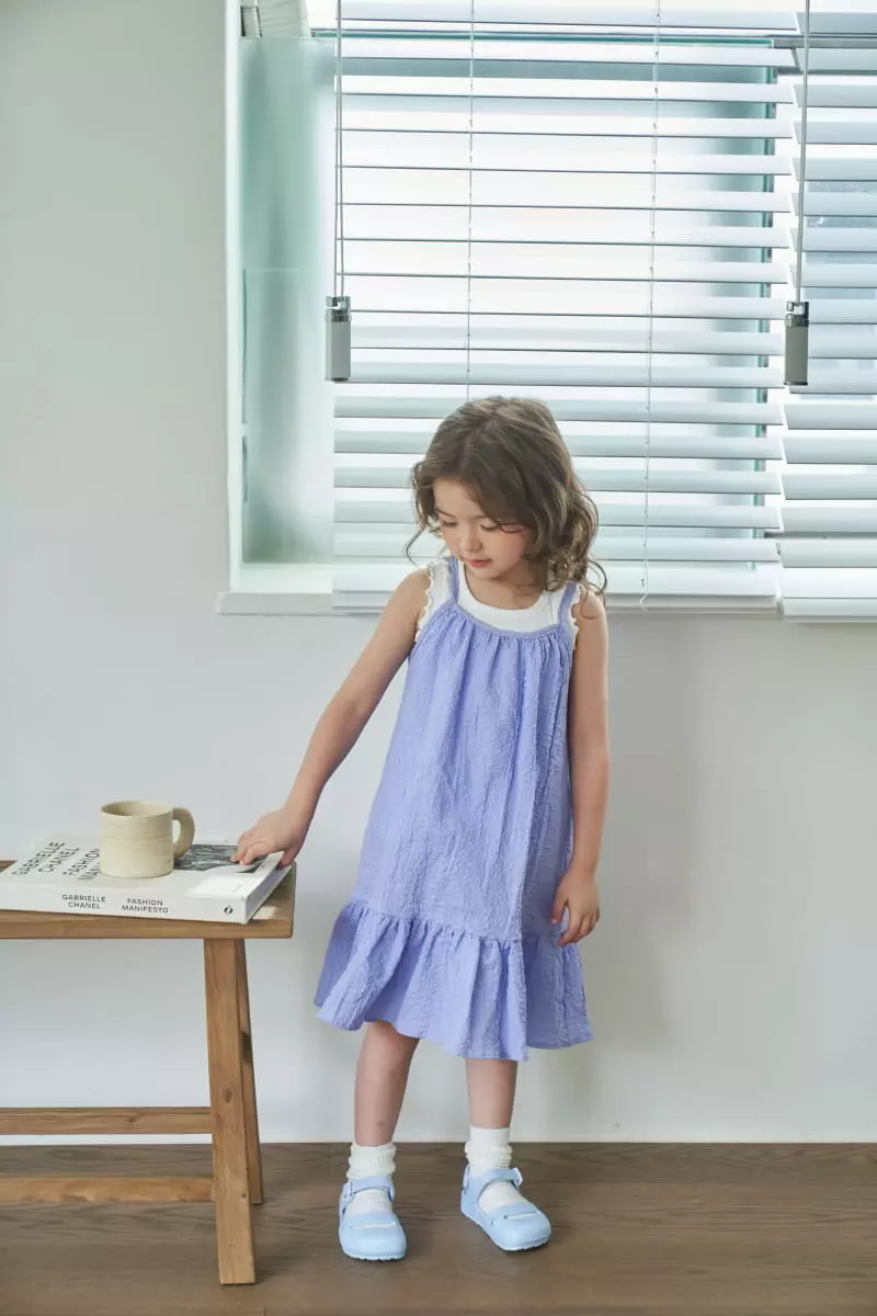 Green Tomato - Korean Children Fashion - #childofig - String Sleeveless One-piece - 8