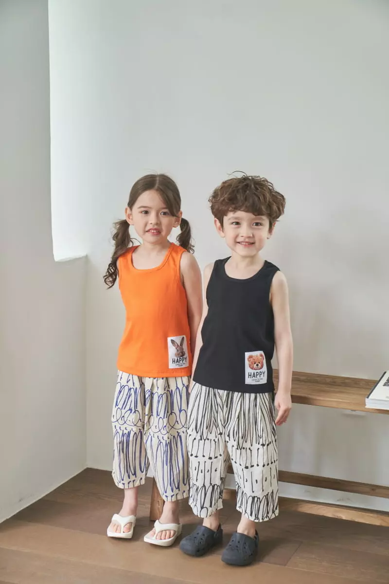 Green Tomato - Korean Children Fashion - #designkidswear - Geometry Wrinkle Pants - 8