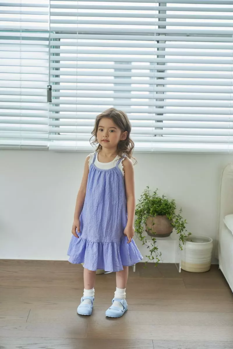 Green Tomato - Korean Children Fashion - #minifashionista - String Sleeveless One-piece - 5