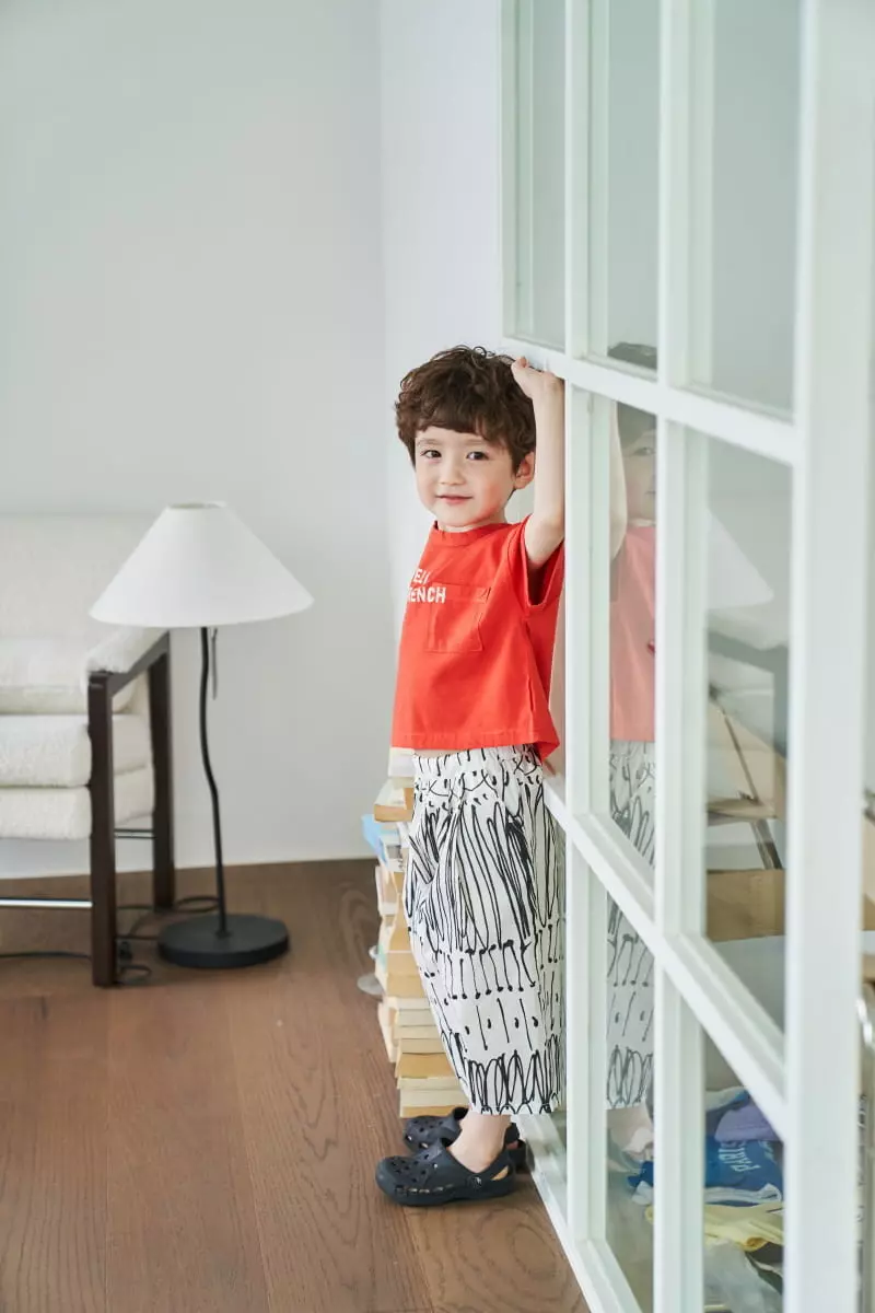 Green Tomato - Korean Children Fashion - #minifashionista - Geometry Wrinkle Pants - 3