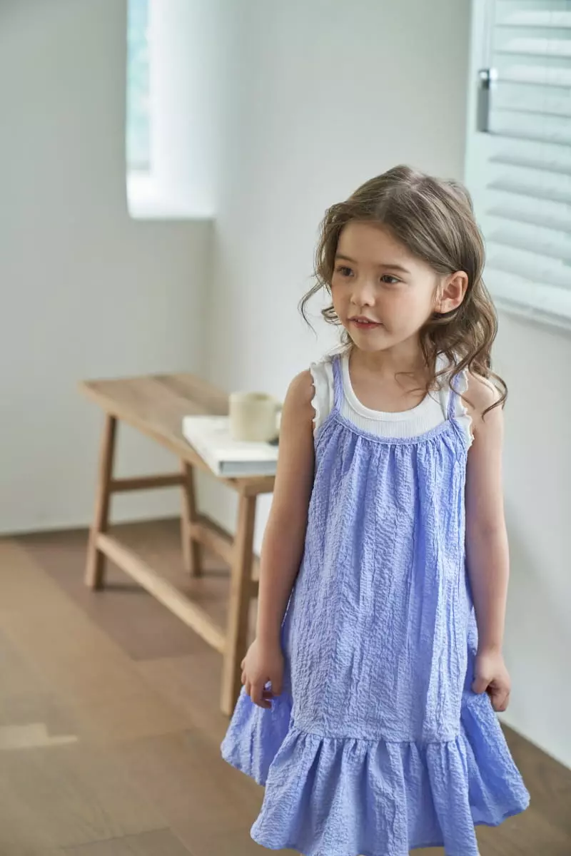 Green Tomato - Korean Children Fashion - #prettylittlegirls - String Sleeveless One-piece - 6