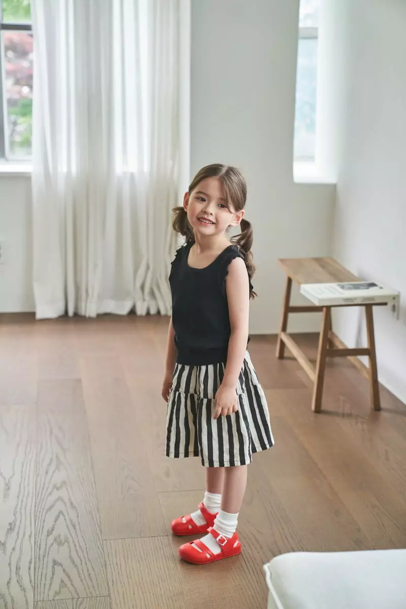 Green Tomato - Korean Children Fashion - #prettylittlegirls - Streips Skirt - 5