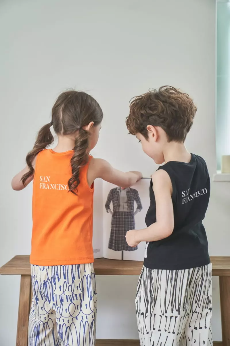 Green Tomato - Korean Children Fashion - #minifashionista - Geometry Wrinkle Pants - 4