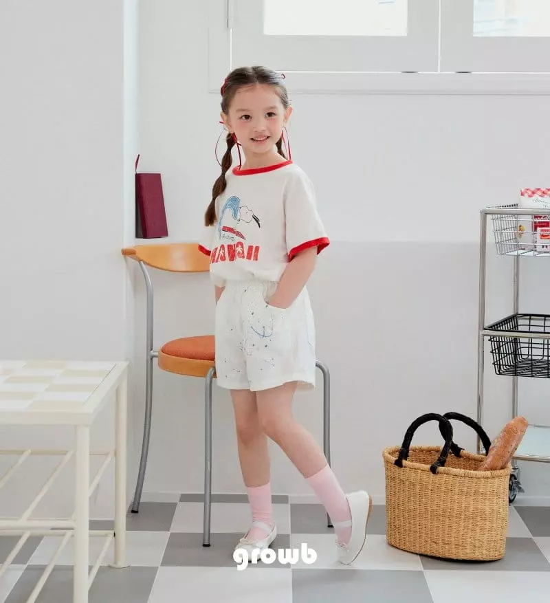 Grow B - Korean Children Fashion - #kidsshorts - Paint Pants - 6
