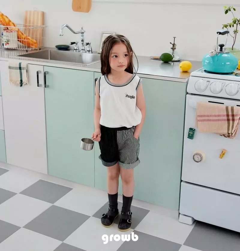 Grow B - Korean Children Fashion - #littlefashionista - People Sleeveless - 6