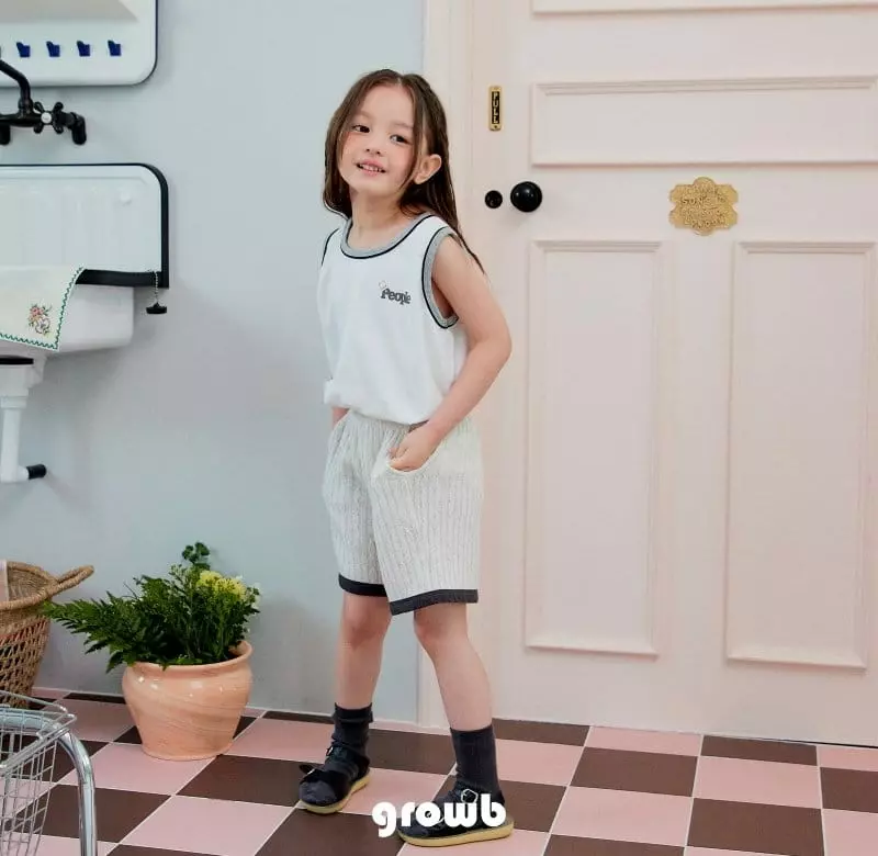 Grow B - Korean Children Fashion - #stylishchildhood - People Sleeveless - 12