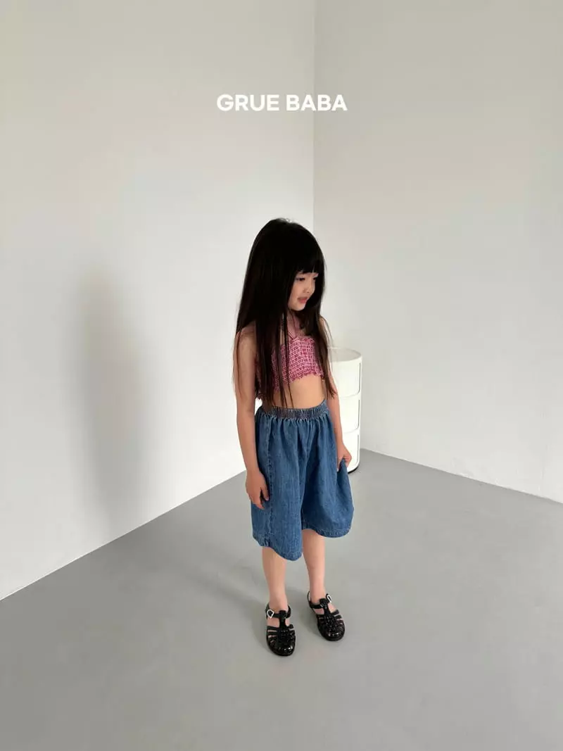 Grue Baba - Korean Children Fashion - #fashionkids - Summer Cropped Pants - 2