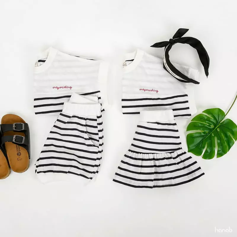Hanab - Korean Children Fashion - #minifashionista - Vacance Top Bottom Set - 12