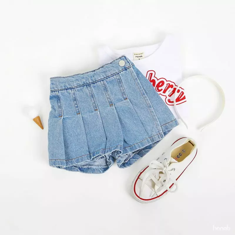 Hanab - Korean Children Fashion - #prettylittlegirls - Wrinkle Skirt Shorts - 3