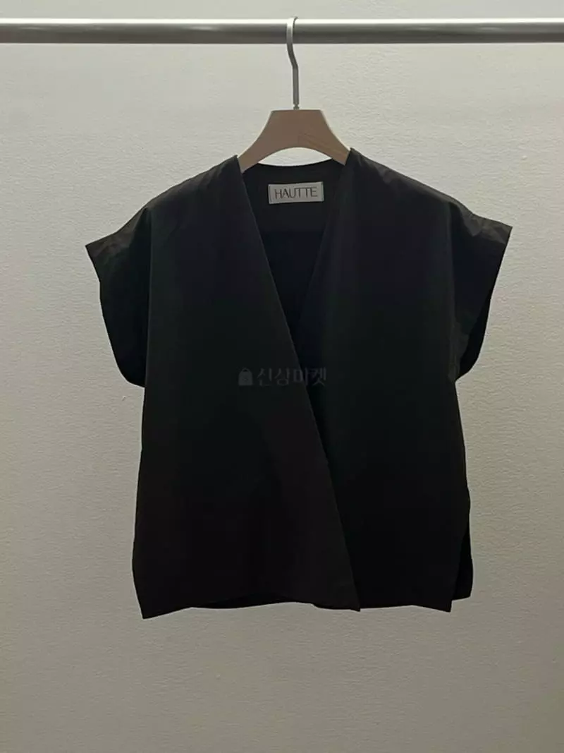 Hautte - Korean Women Fashion - #shopsmall - Wrap Sleeveless Blouse - 7