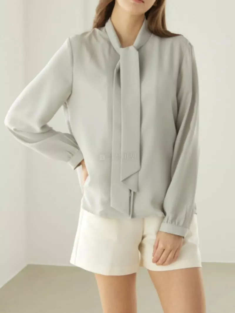 Hautte - Korean Women Fashion - #shopsmall - New Tie Blouse - 5