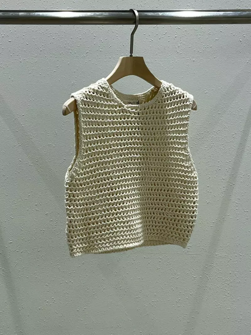 Hautte - Korean Women Fashion - #womensfashion - Mix Crop Vest - 2