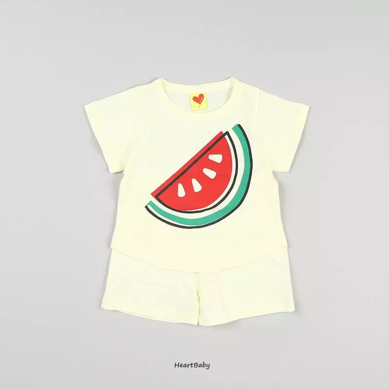Heart Baby - Korean Children Fashion - #discoveringself - Fruit Top Bottom Set - 6