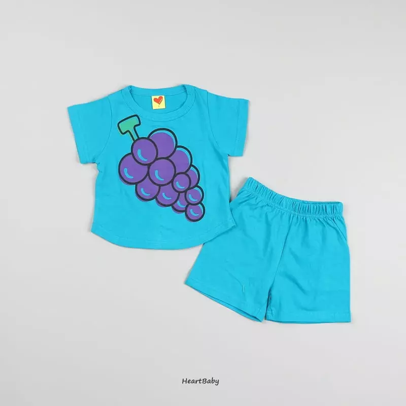 Heart Baby - Korean Children Fashion - #fashionkids - Fruit Top Bottom Set - 7