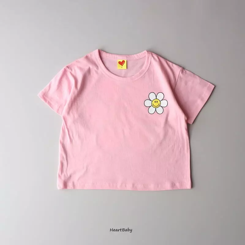 Heart Baby - Korean Children Fashion - #kidzfashiontrend - Sun Flower Top Bottom Set - 3