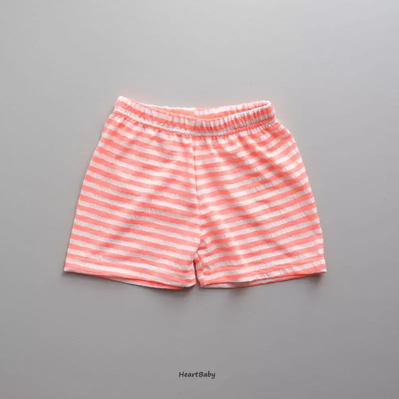 Heart Baby - Korean Children Fashion - #littlefashionista - Stripes Sleeveless Top Bottom Set - 6
