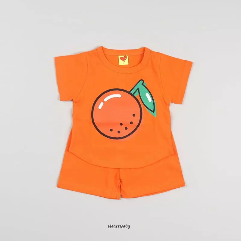 Heart Baby - Korean Children Fashion - #littlefashionista - Fruit Top Bottom Set - 12