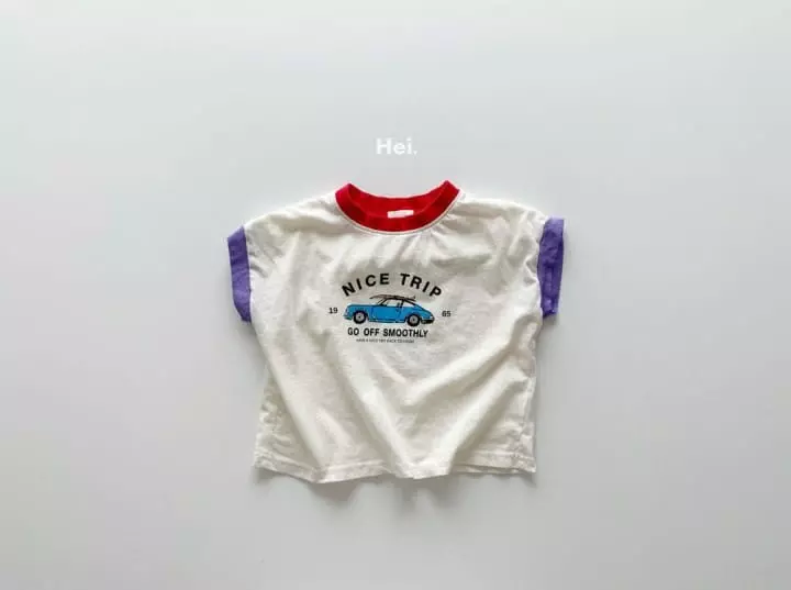 Hei - Korean Children Fashion - #discoveringself - Car Tee - 6
