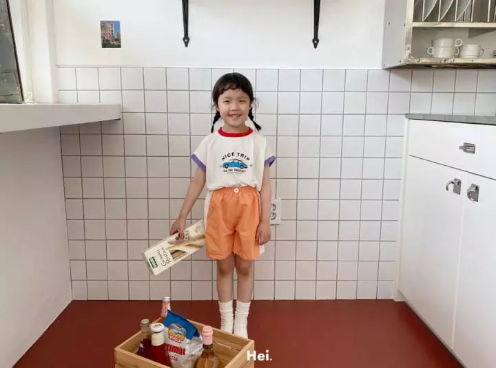 Hei - Korean Children Fashion - #kidsshorts - Car Tee - 8