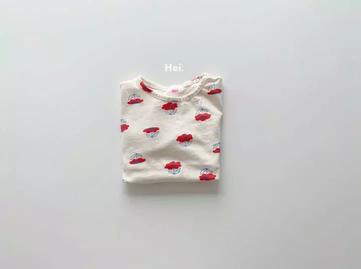 Hei - Korean Children Fashion - #magicofchildhood - Flower Tee - 5