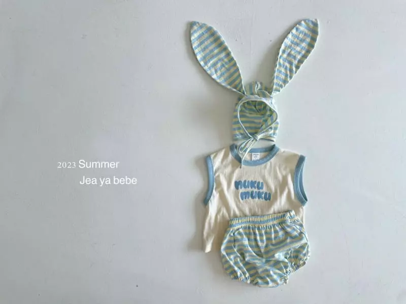 Jeaya & Mymi - Korean Baby Fashion - #babyboutique - Bebe Pastel Top Bottom Set - 4