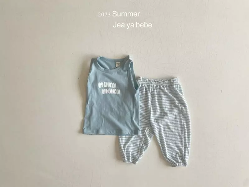 Jeaya & Mymi - Korean Children Fashion - #fashionkids - Muku Linen Top Bottom Set - 7