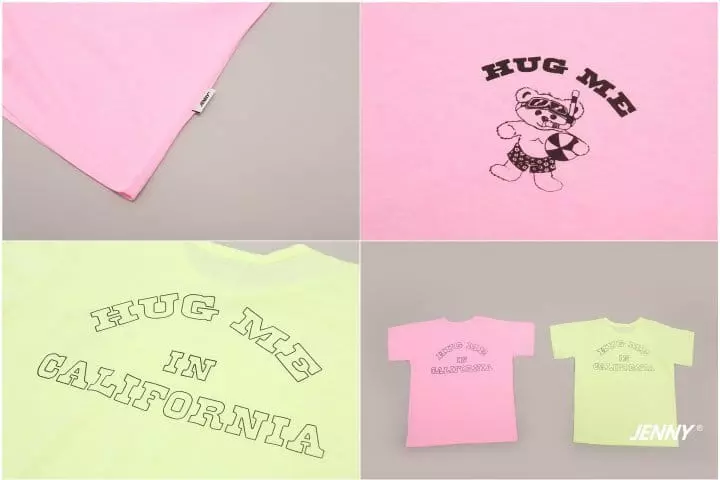 Jenny Basic - Korean Children Fashion - #littlefashionista - Hug Neon Tee - 2