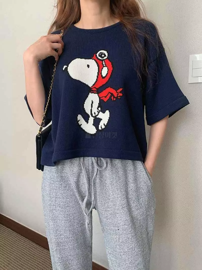 Jkichi - Korean Women Fashion - #momslook - Snup Crop Tee - 11