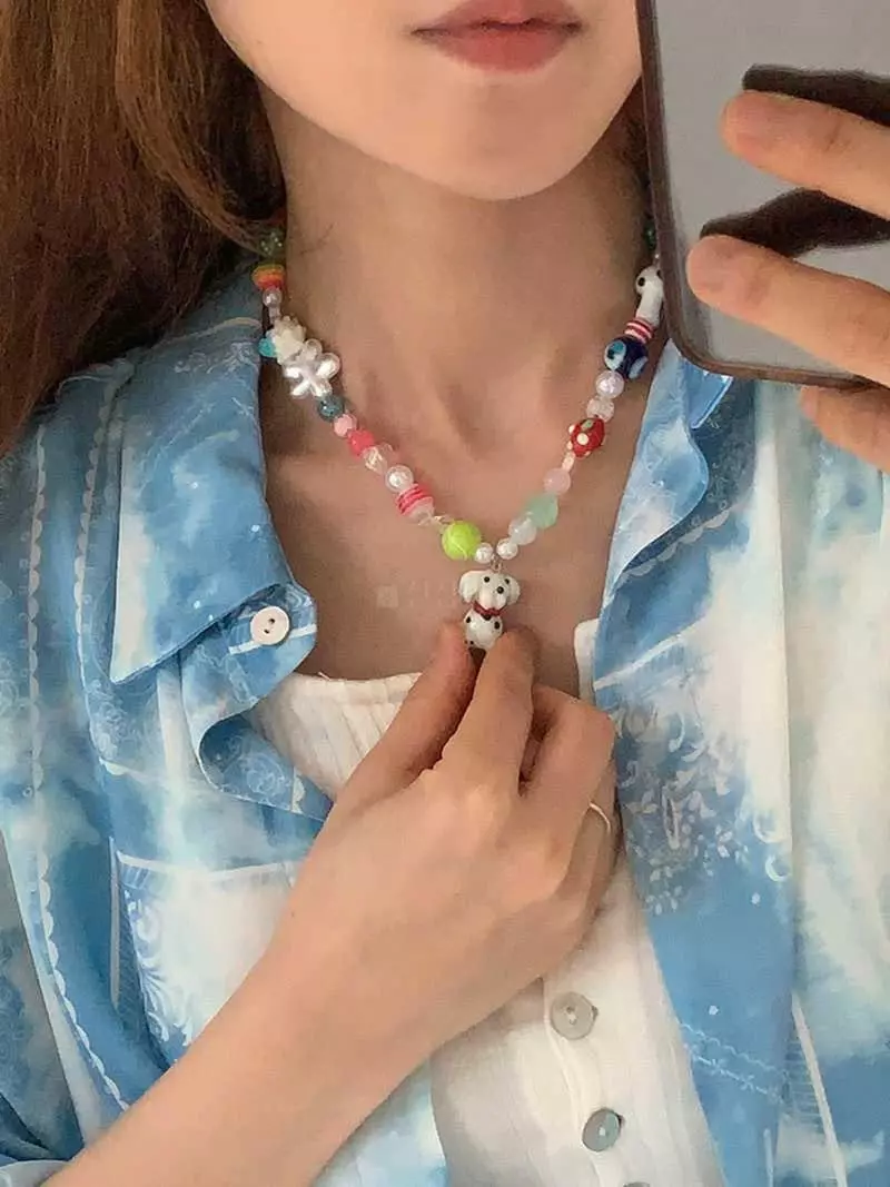 Jkichi - Korean Women Fashion - #momslook - Mix Necklace 