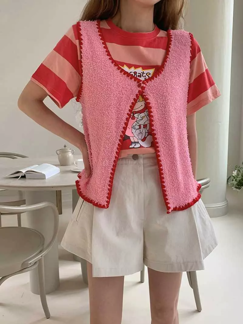 Jkichi - Korean Women Fashion - #momslook - Mello Vest - 11