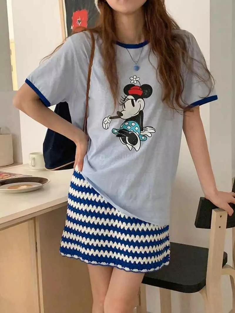 Jkichi - Korean Women Fashion - #momslook - Piping Mica Tee