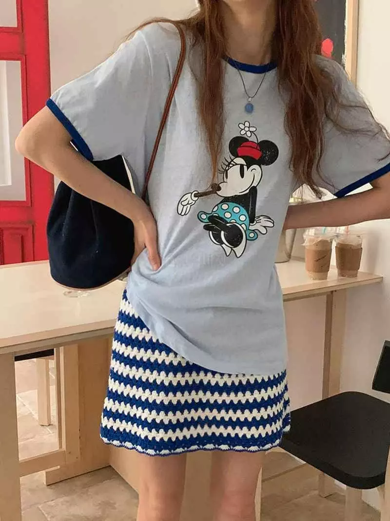 Jkichi - Korean Women Fashion - #momslook - Piping Mica Tee - 3