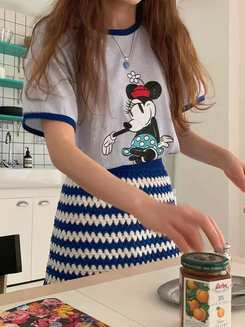 Jkichi - Korean Women Fashion - #momslook - Piping Mica Tee - 5