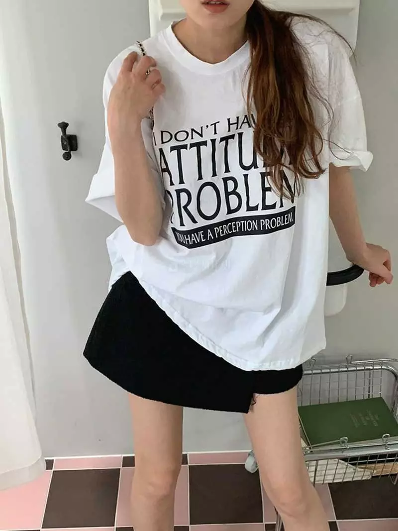 Jkichi - Korean Women Fashion - #momslook - Don’t Tee - 5
