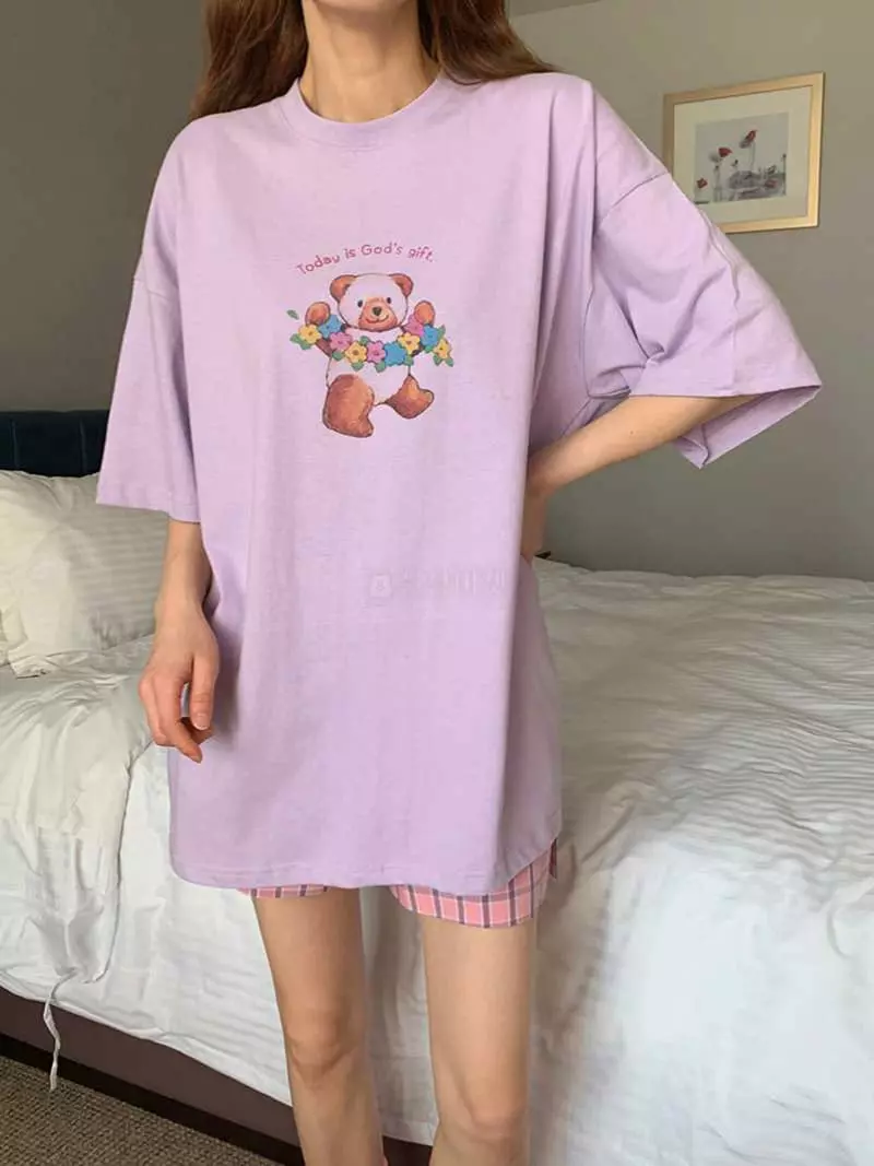 Jkichi - Korean Women Fashion - #womensfashion - Gift Bear Tee - 4