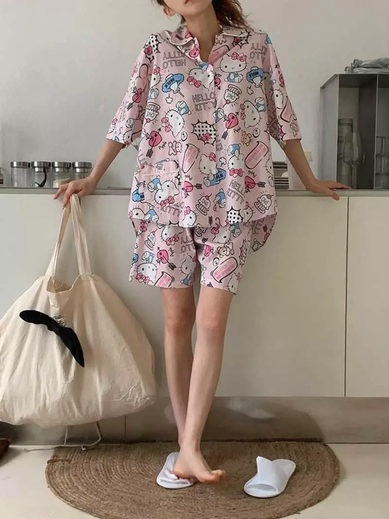 Jkichi - Korean Women Fashion - #momslook - Kitty Summer Set - 3
