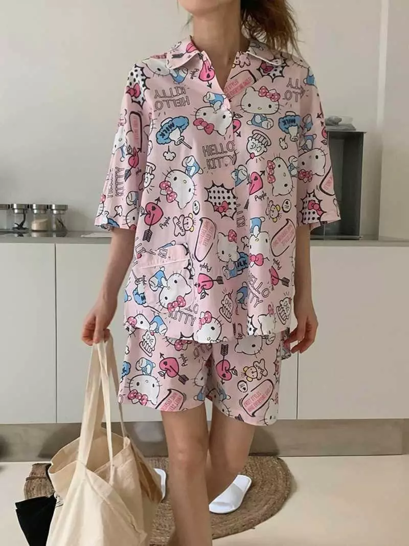 Jkichi - Korean Women Fashion - #momslook - Kitty Summer Set - 5