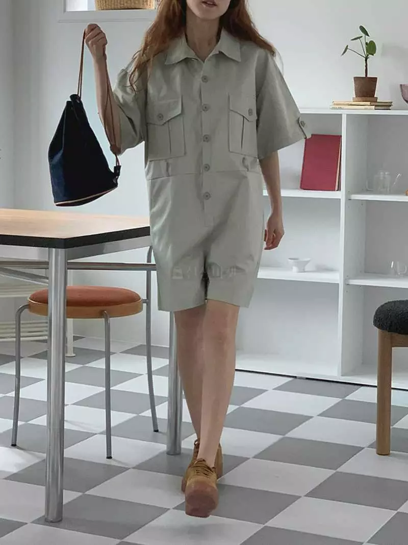 Jkichi - Korean Women Fashion - #momslook - C Jumpsuit - 2
